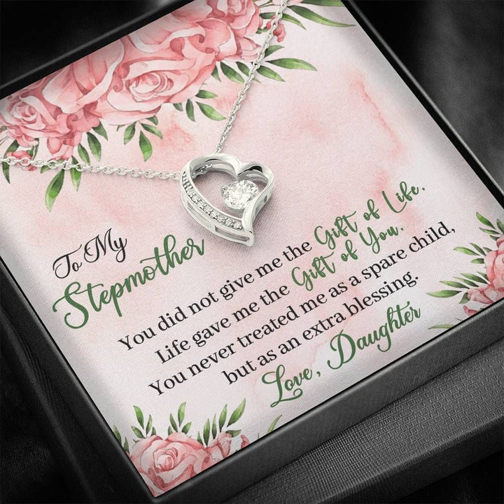 Forever Love Necklace Gift For Step Mom God Gave Me The Gift Of You