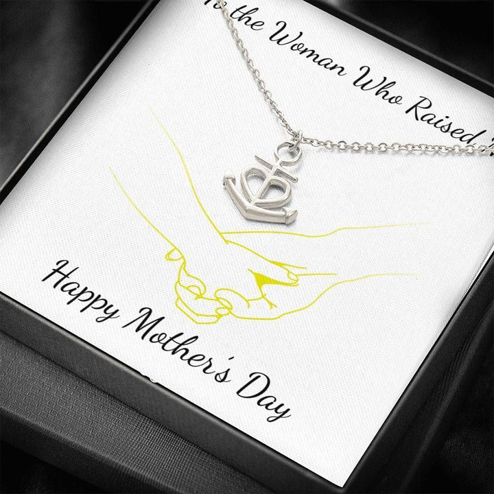 Meaningful Gift For Mom Anchor Necklace Happy Mother's Day