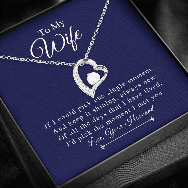 The Moment I Met You Forever Love Necklace Gift For Wife