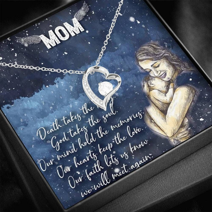 Son Gift For Mom Forever Love Necklace We Will Meet Again