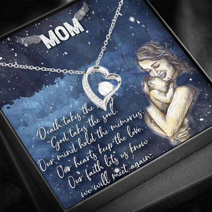 Daughter Gift For Mom Forever Love Necklace We Will Meet Again