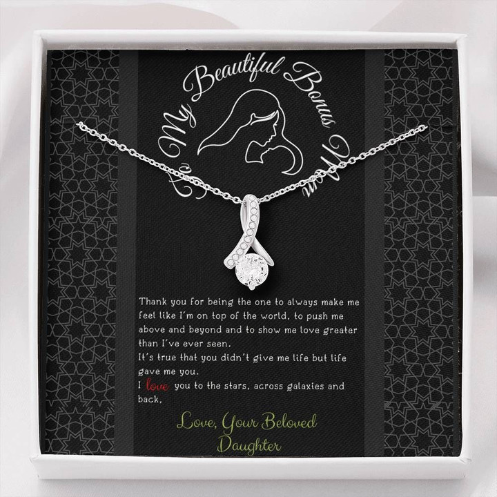 Daughter Gift For Mom Alluring Beauty Necklace I Love You To The Stars