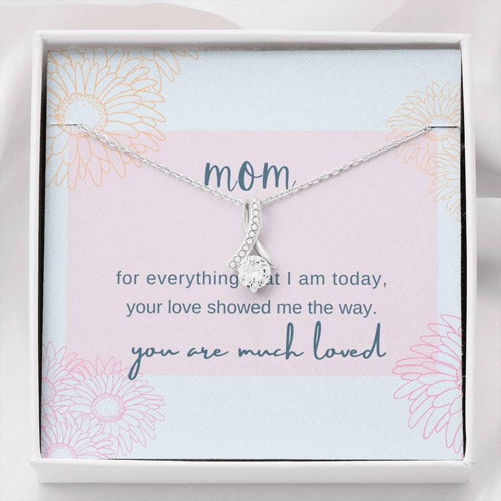 Pastel Color Gift For Mom Alluring Beauty Necklace You Are Much Loved