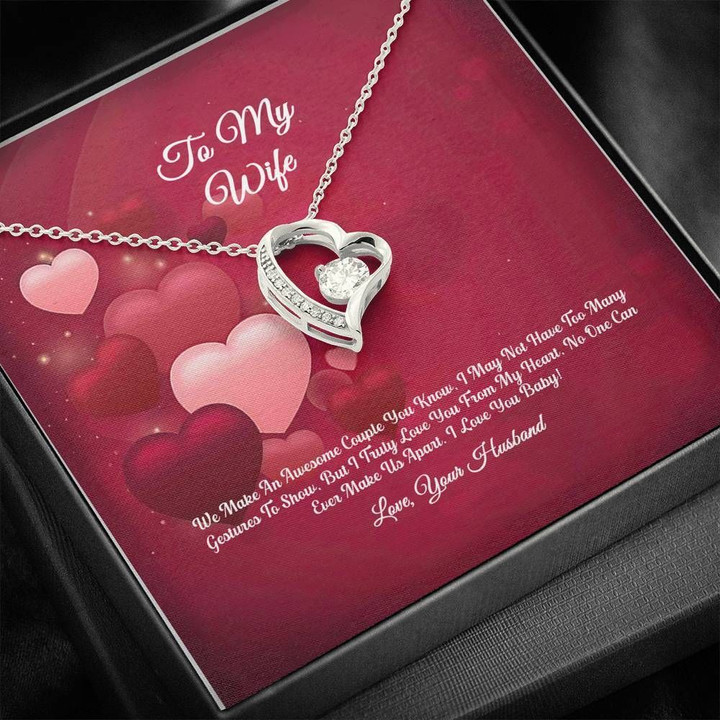 Forever Love Necklace Gift For Wife Love We Make An Awesome Couple