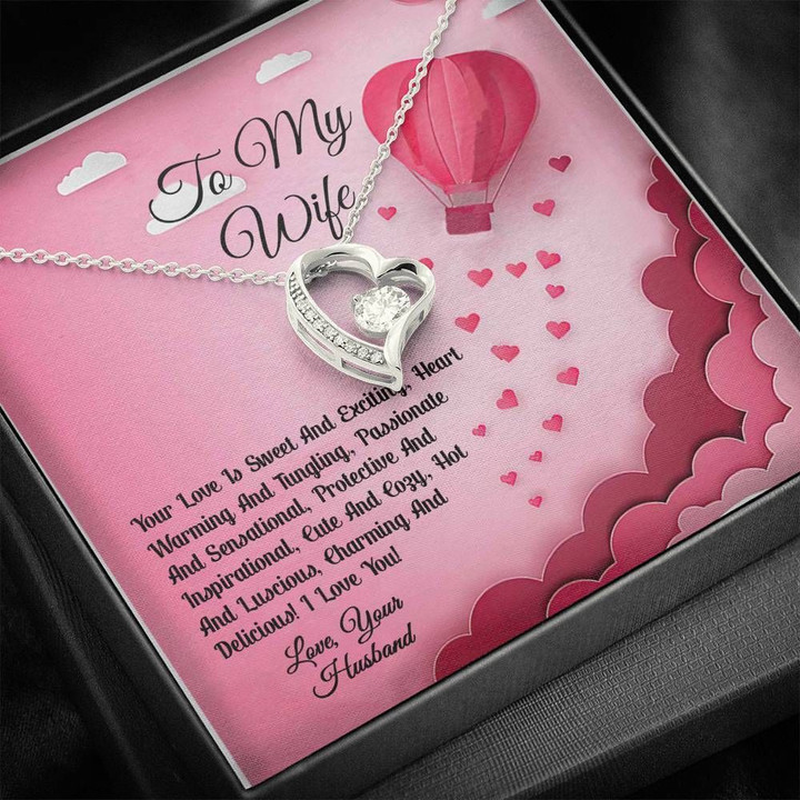 Forever Love Necklace Gift For Wife Your Love Is Sweet And Exciting