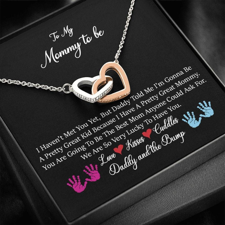 Gift For Mom Interlocking Hearts Necklace We Are So Very Lucky To Have You
