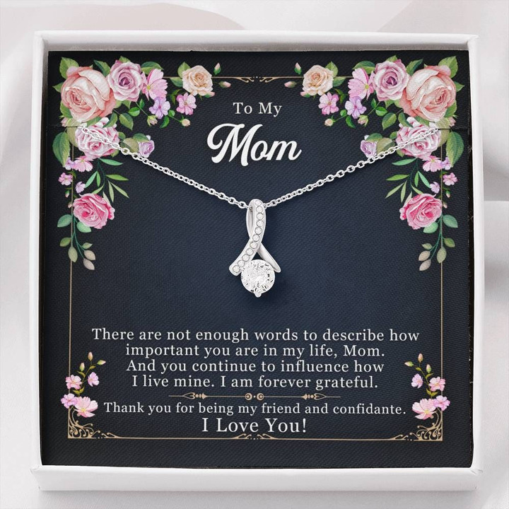 Not Enough Words To Describe How Important You Are Alluring Beauty Necklace Gift For Mom