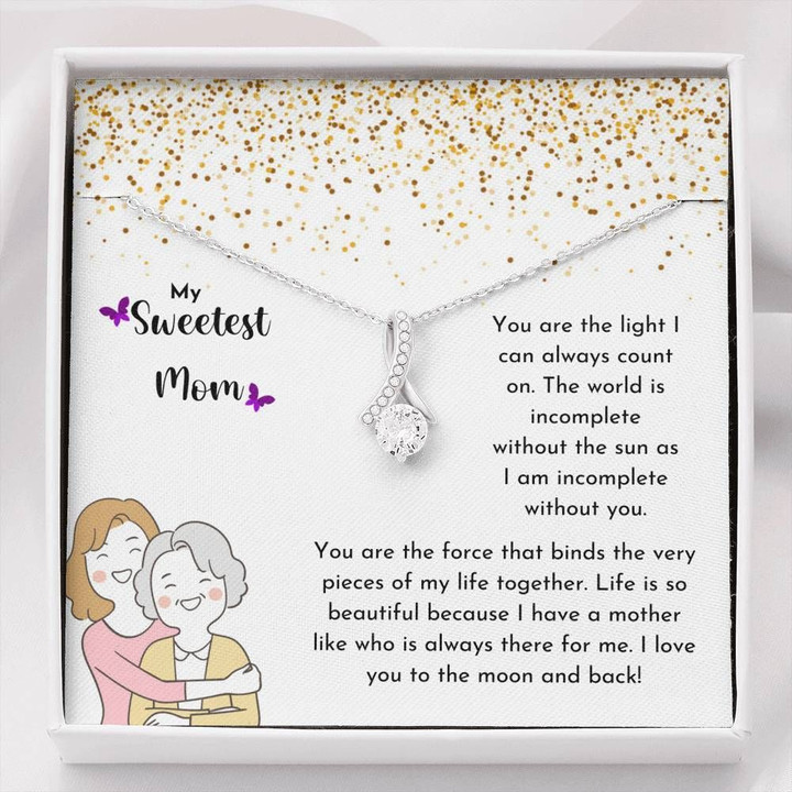 You Are The Light I Can Always Count On Alluring Beauty Necklace Gift For Mom