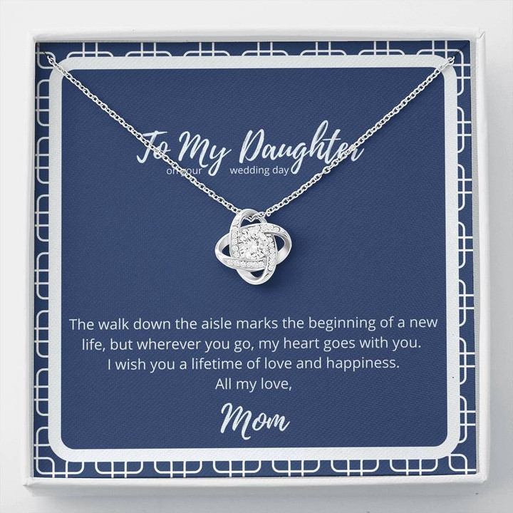 Gift For Daughter On Your Wedding Day From Mom Love Knot Necklace