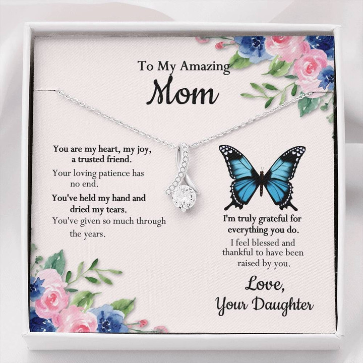 I Feel Blessed And Thankful Alluring Beauty Necklace Gift For Mom