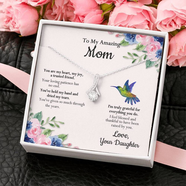 Daughter Gift For Mom Alluring Beauty Necklace You Are My Joy