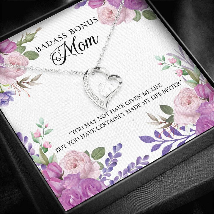 Gift For Mom Bonus Mom Forever Love Necklace You May Not Have Given Me Life