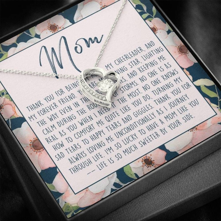 Thank You For Always Loving Me Forever Love Necklace Gift For Mom Mama