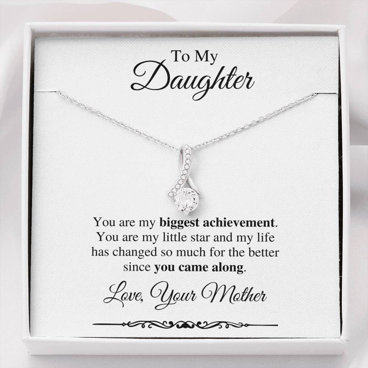 Alluring Beauty Necklace Mother Gift For Daughter You Are My Biggest Achievement