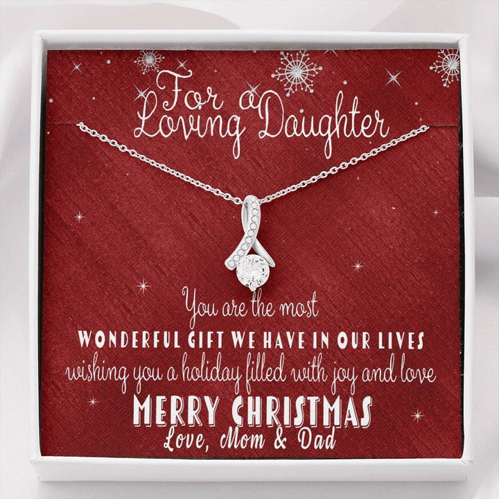 Alluring Beauty Necklace Parents Gift For Daughter You Are The Most Wonderful Gift
