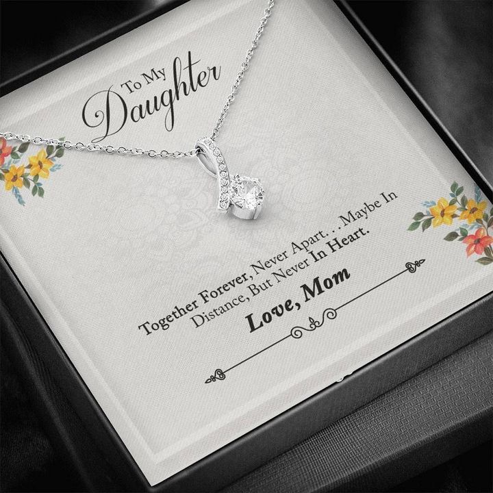 Little Flower Alluring Beauty Necklace Mom Gift For Daughter Together Forever Never Apart