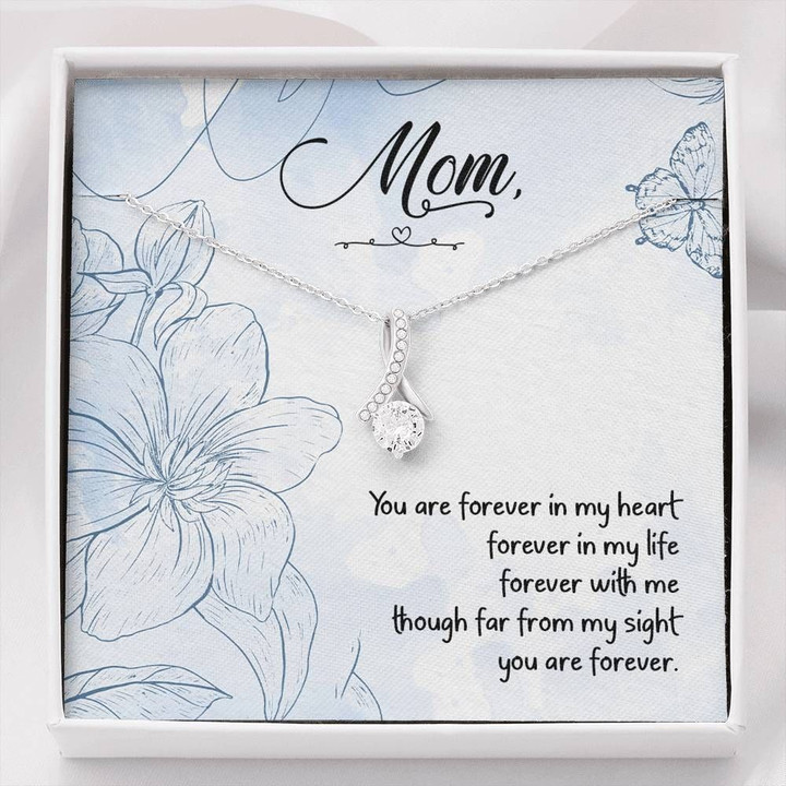 Alluring Beauty Necklace Gift For Mother You Are Forever In My Heart