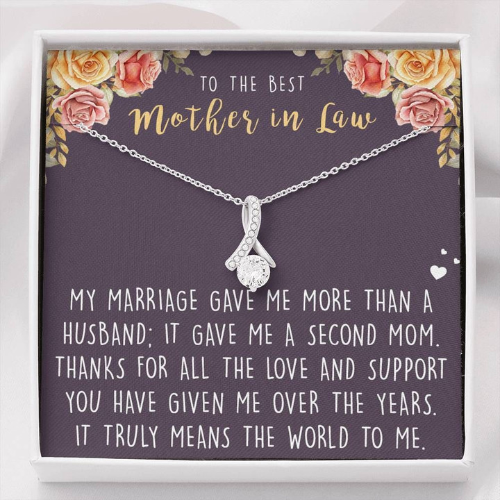 Gift For Mom In Law Alluring Beauty Necklace Marriage Gave Me More Than A Husband