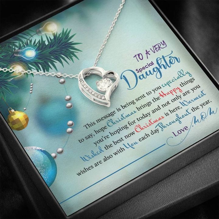 Forever Love Necklace Mom Gift For Daughter Hope Christmas Brings The Happy Things