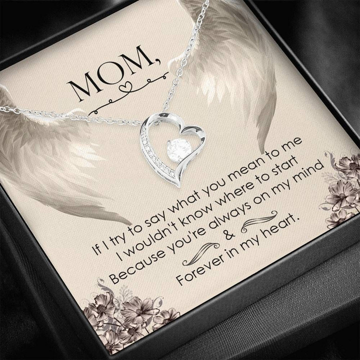 I Wouldn't Know Where To Start Forever Love Necklace Gift For Mom