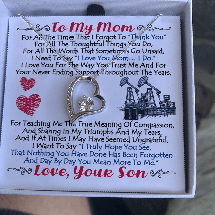 Son Gift For Mom Forever Love Necklace I Truly Hope You See