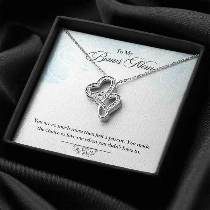 You Are So Much More Than Just A Parent Double Hearts Necklace Gift For Mom