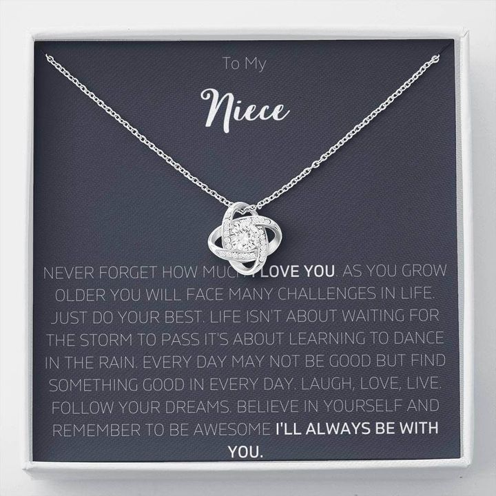 Love Knot Necklace Gift For Niece I Will Always Be With You