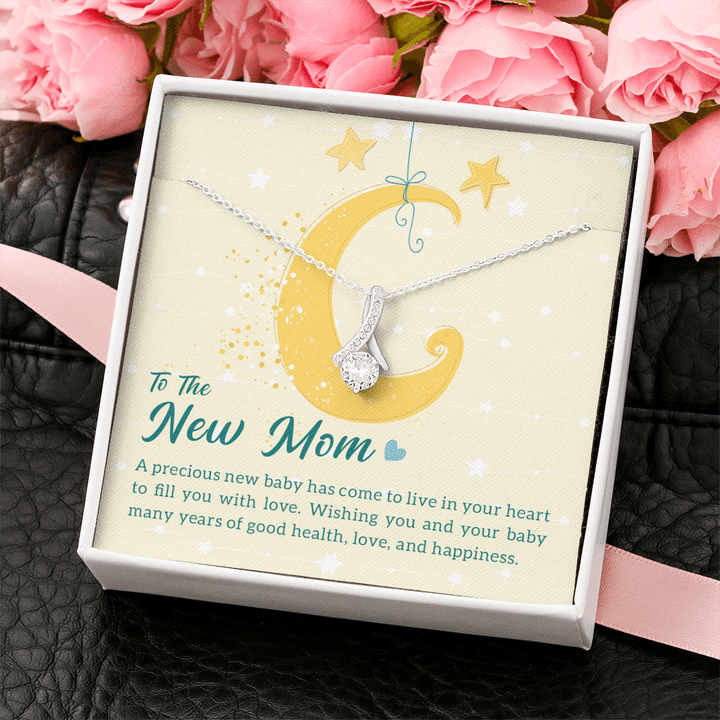 To The New Mom A Precious New Baby Alluring Beauty Necklace