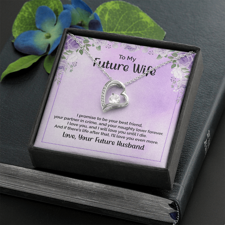 To My Future Wife I Promise To Be Your Best Friend Forever Love Necklace