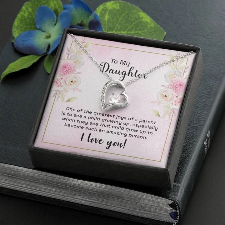 To My Daughter One Of The Greatest Joys Forever Love Necklace