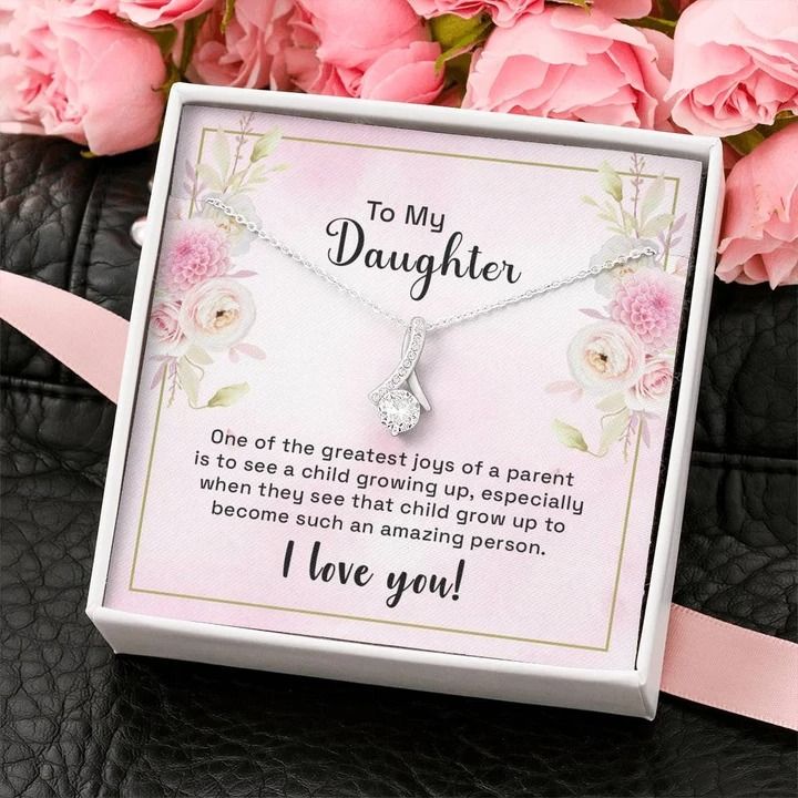 To My Daughter One Of The Greatest Joys Alluring Beauty Necklace