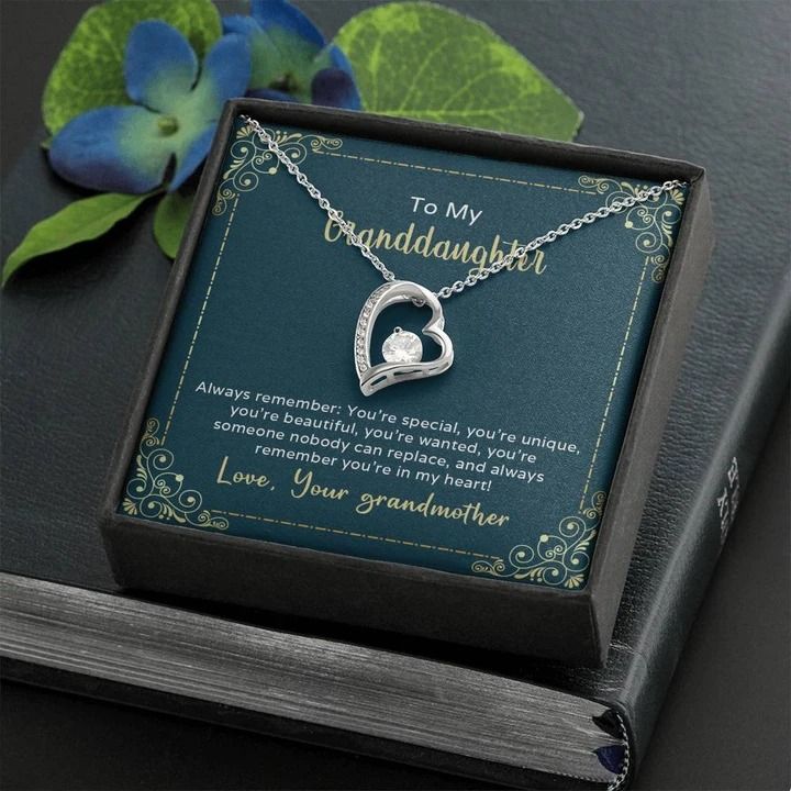 To My Granddaughter Always Remember You're Special Forever Love Necklace