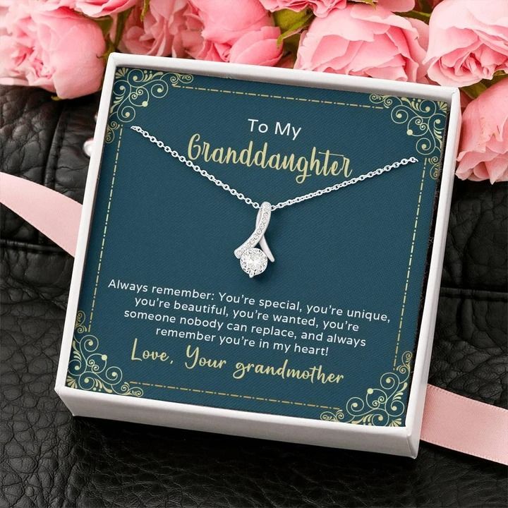 To My Granddaughter Always Remember You're Special Alluring Beauty Necklace
