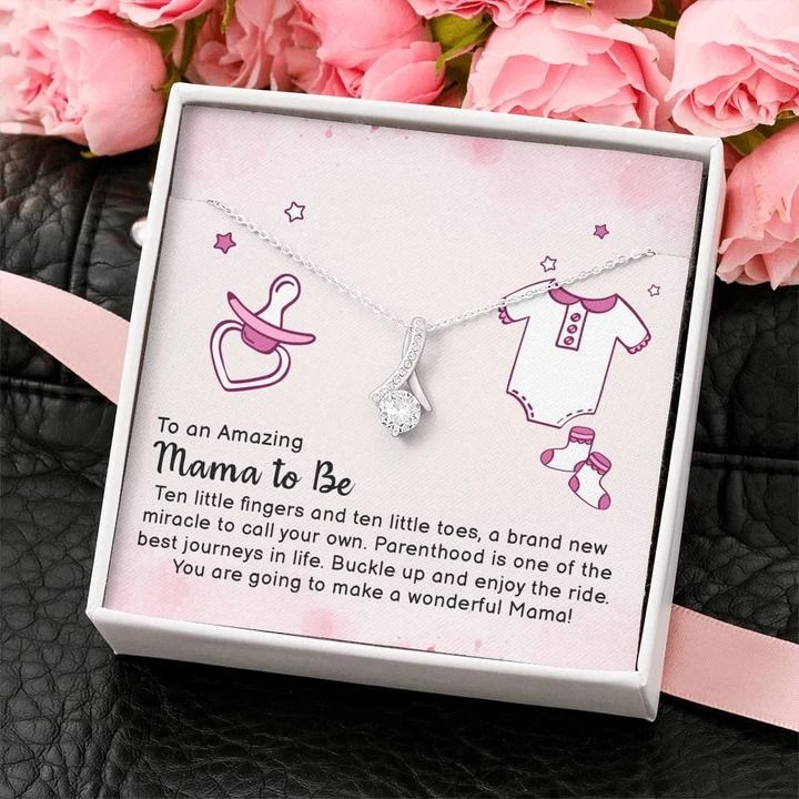 To An Amazing Mama To Be Alluring Beauty Necklace