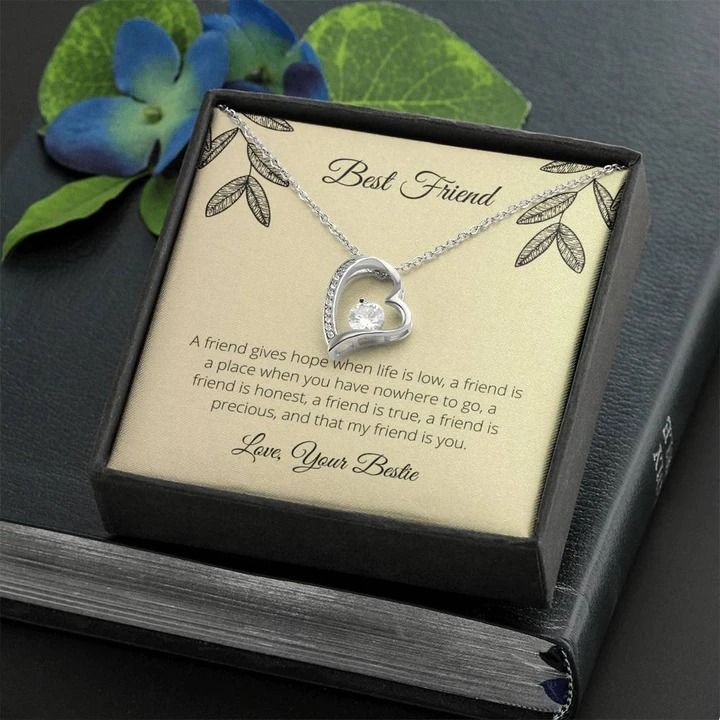 A Friend Gives Hope When Life Is Low Forever Love Necklace