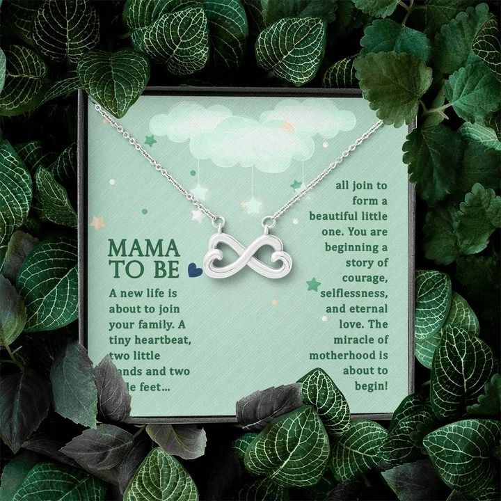 Mama To Be A New Life Infinity Heart Necklace