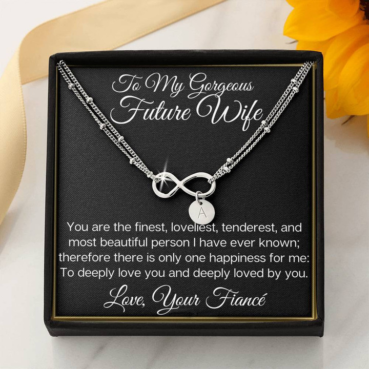 Adorable Future Wife Infinity Bracelet There Is Only One Happiness For Me Gift For Wife