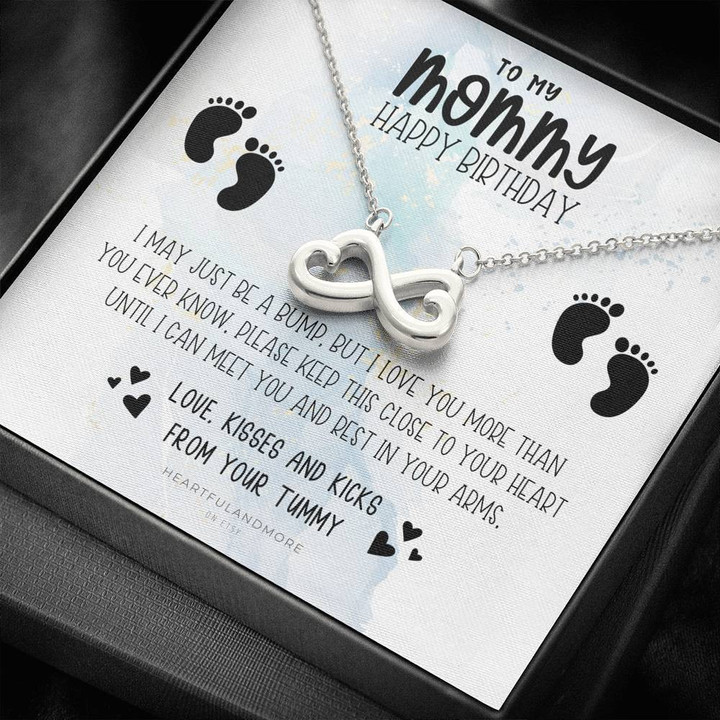 Great Sky Infinity Heart Necklace Gift For Mom Until We Can Meet You
