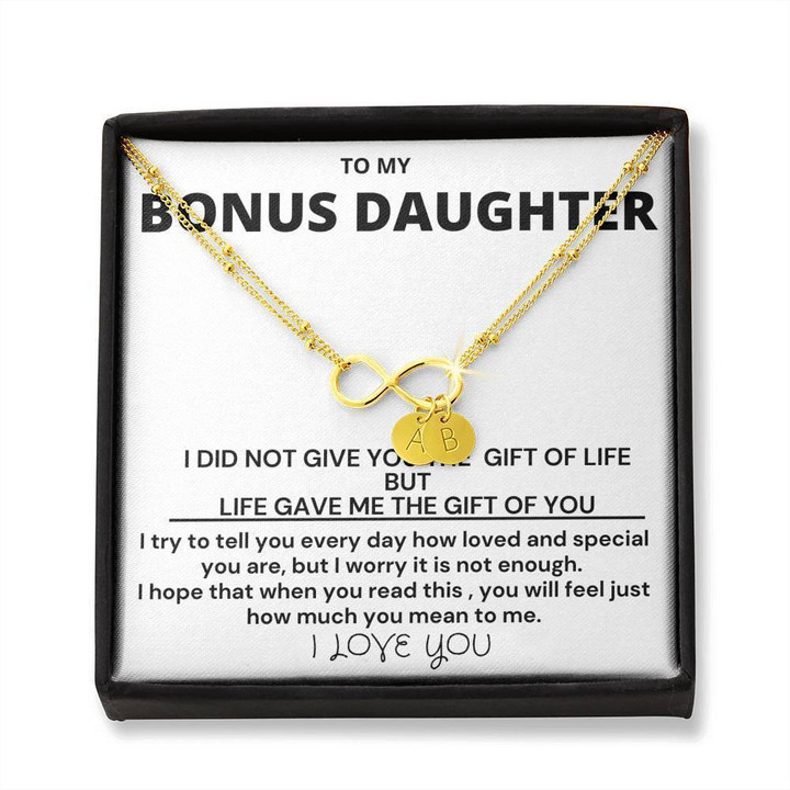Gift For Daughter Bonus Daughter Infinity Bracelet Life Gave Me The Gift Of You