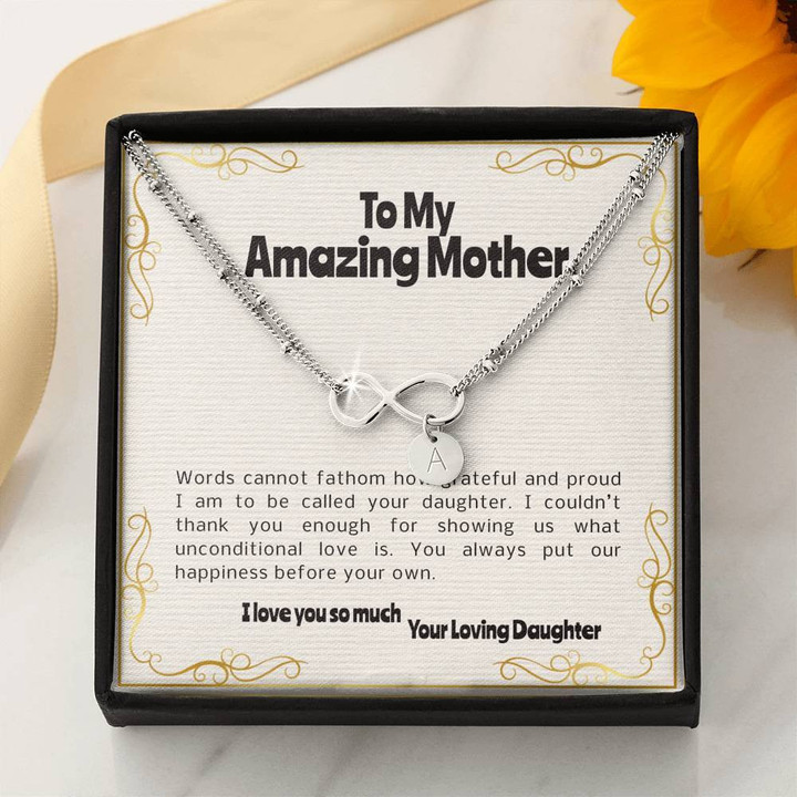 Amazing Gift For Mom Infinity Bracelet You Always Put Our Happiness Before Your Own