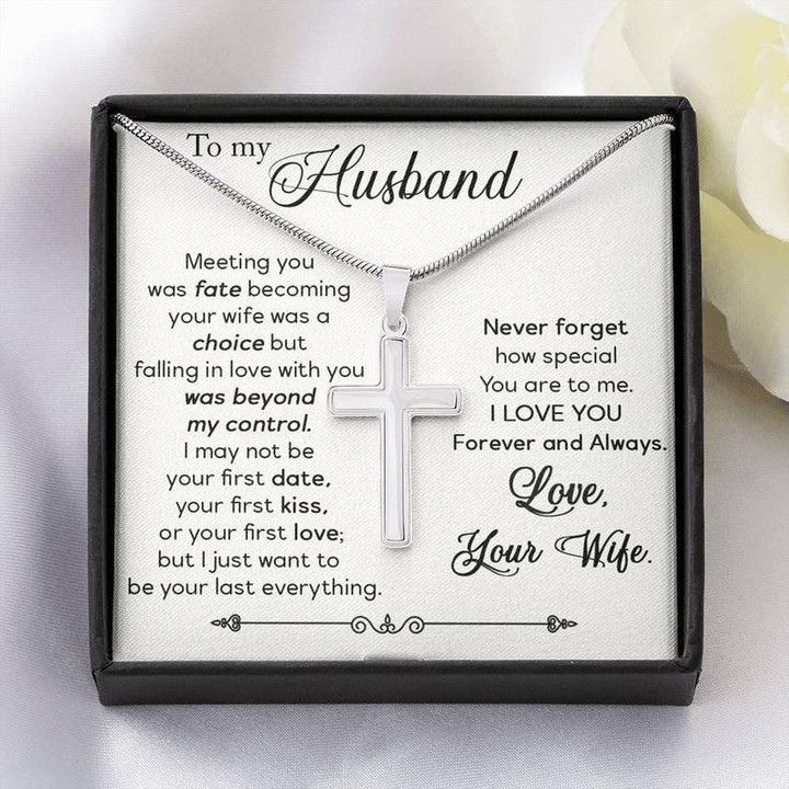Cross Necklace Gift For Husband Never Forget How Special You Are To Me