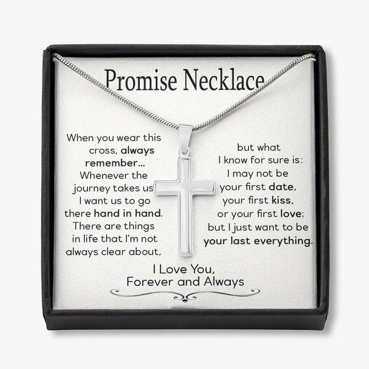 Cross Necklace Gift For Husband I May Not Be Your First Date Your First Kiss