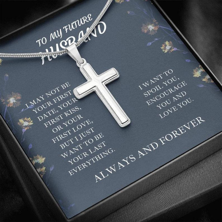 Cross Necklace Gift For Future Husband I Want To Spoil You And Love You Gift For Him