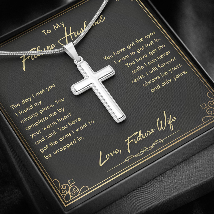 Cross Necklace Gift For Future Husband You Have Got The Eyes I Want To Get Lost In Gift For Him