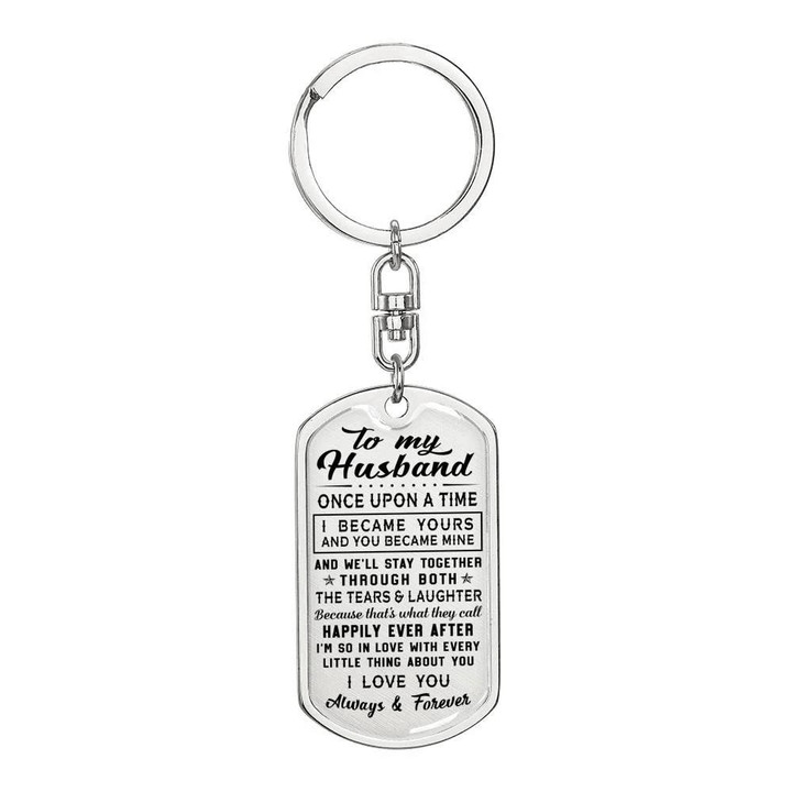 Gift For Husband I Am So In Love With Every Little Thing About You Dog Tag Pendant Keychain