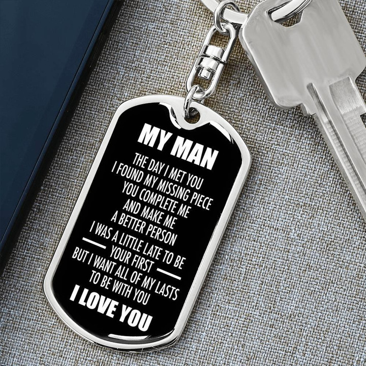 Gift For Him I Was A Little Late To Be Your First Dog Tag Necklace
