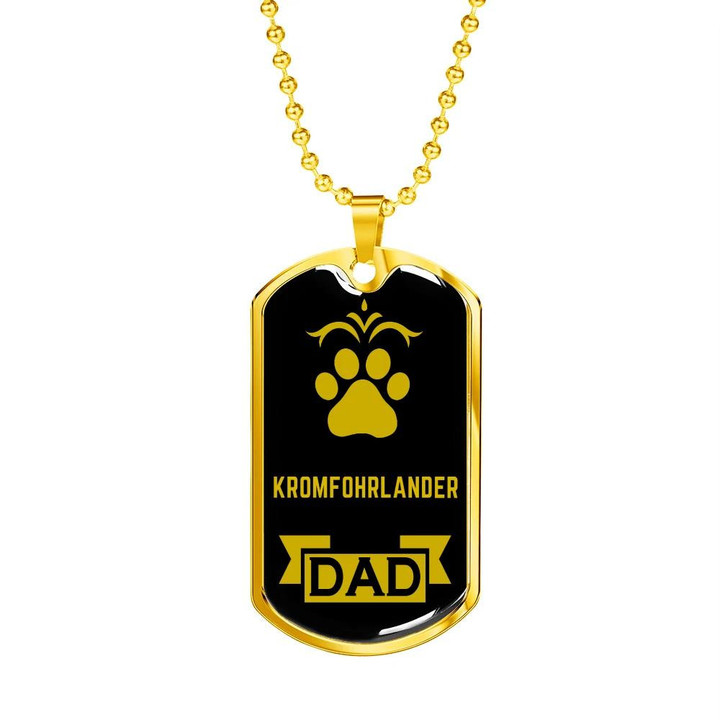 Kromfohrlander Dad Dog Gift For Dog Lovers Dog Tag Necklace