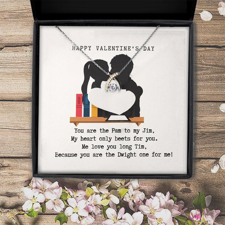 You Are The Pam To My Jim Valentine's Day Gift For Her Gift For Her  Wishbone Dancing Necklace
