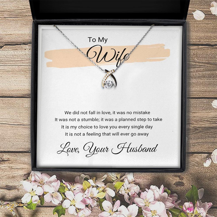 We Did Not Fall In Love For Wife  Wishbone Dancing Necklace