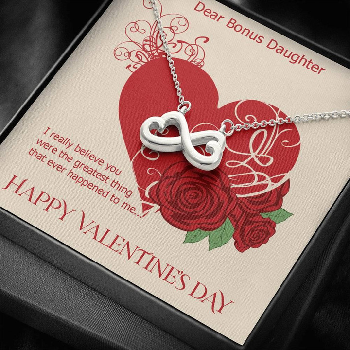Valentines Gift For Daughter Bonus Daughter Infinity Heart Necklace You Were Greatest Thing